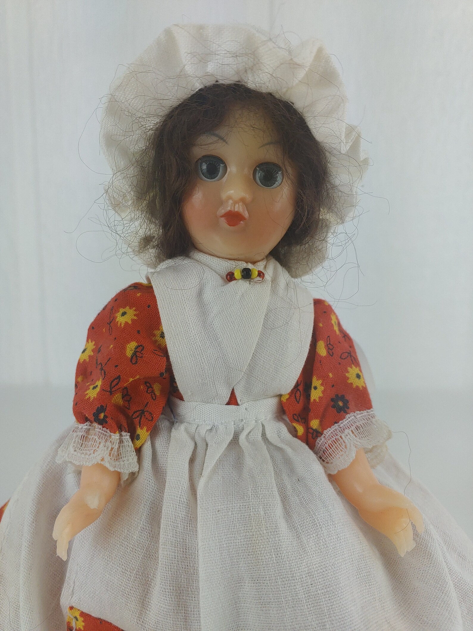 Vintage Sleepy Eye Doll 7.5 Prairie Style Homemade Dress Etsy