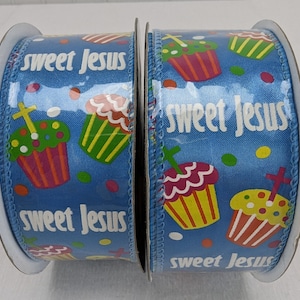 Hobby Lobby Sweet Jesus Summer Praise ruban 5 mètres Lot de 2 nouveaux carnaval 2010