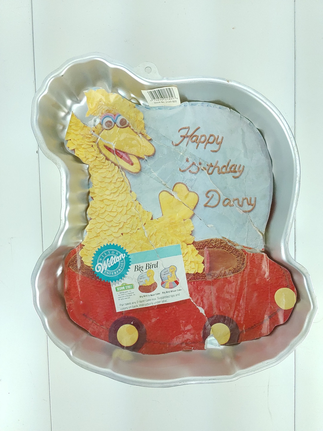 Vintage Wilton Sesame Street Big Bird Cake Pan Reusable 1989