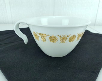 Vintage Corning Corelle Złoty Motyl Wzór Herbaty Kawy Kubek