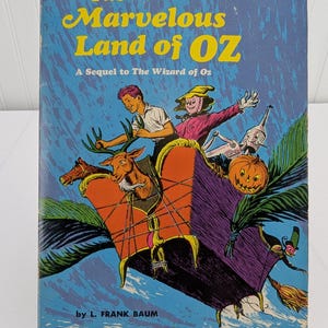 Vintage The Marvelous Land of OZ Paperback Book Sequel to the Wizard of OZ 1970