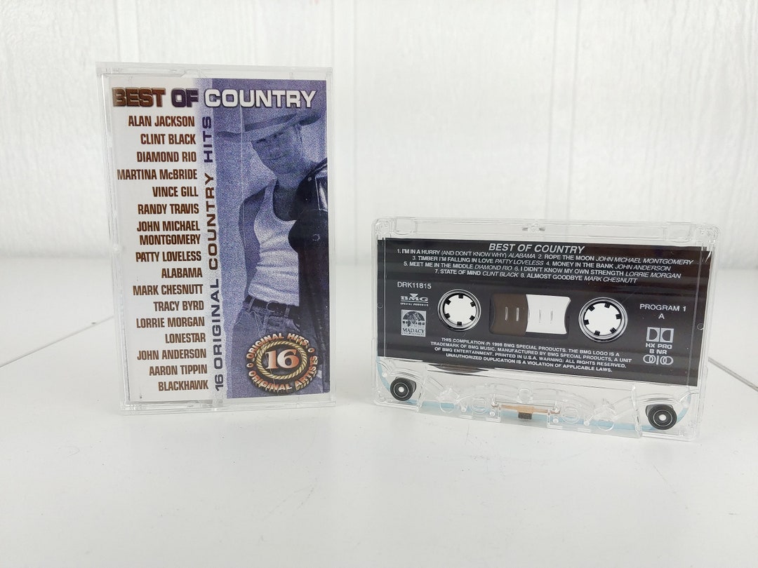 Best of Country 16 Original Country Hits Cassette Tape 1998 Madacy