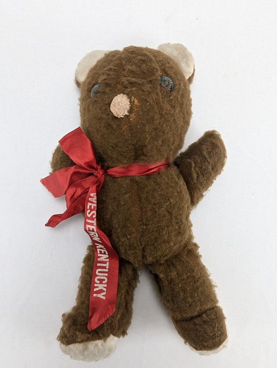 Vintage Animal Fair Western Kentucky Brown Teddy Bear Plush 11