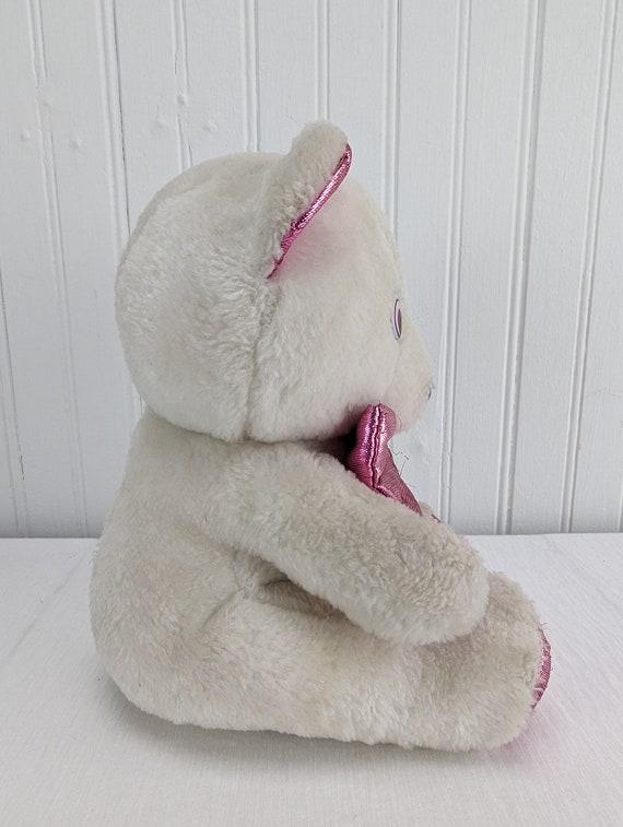 * vintage bear ❀ * もふもふ ピンクリボンの 白クマさん il_1080xN.6018279289_iff2.jpg