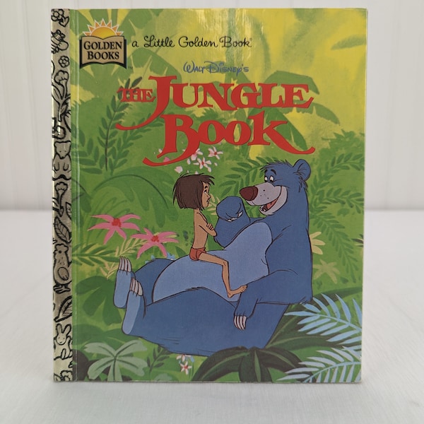 Little Golden Book The Jungle Book Children's Book 1997 Vintage Disney
