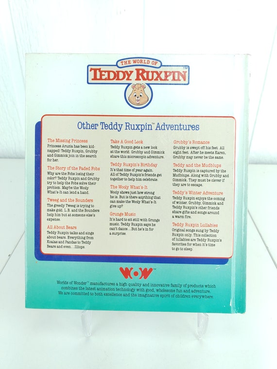 Vintage Teddy Ruxpin the Missing Princess Hardcover Children's