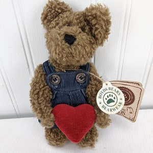 Gen Yoo Wine Boyds Herbie Bearlove Teddy Bear Plush 6.5&quot; Stuffed Animal #82001