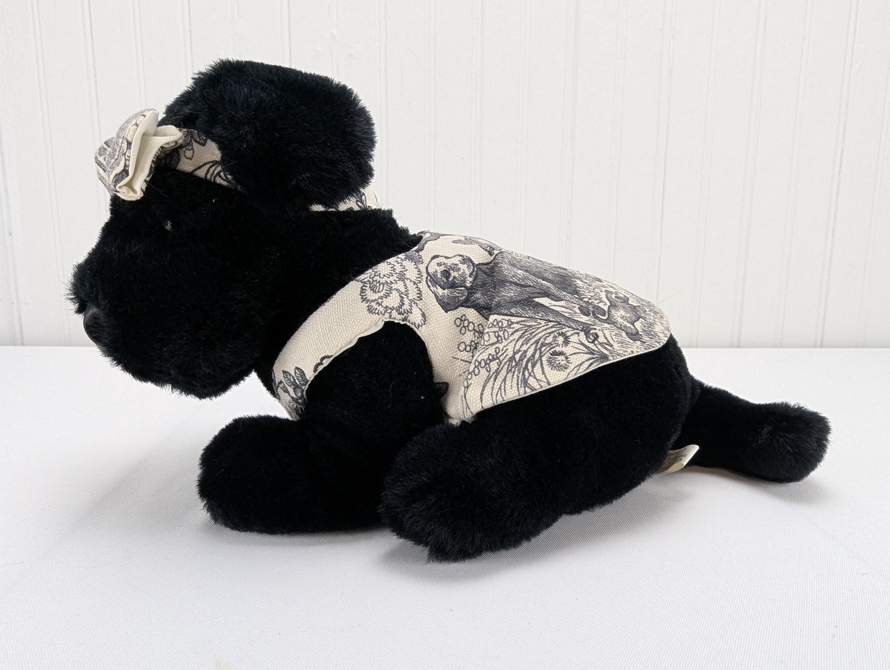 Vintage Douglas Little Cuddlers Black Lab Plush Dog Stuffed Animal