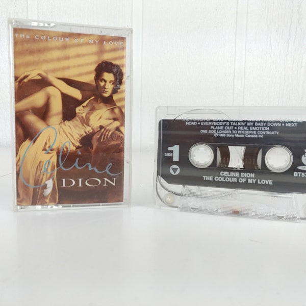 Celine Dion The Colour Of My Love Cassette Tape 1993 Vintage Audio