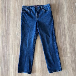 VTG Gloria Vanderbilt Jeans Amanda Straight Leg Ankle Mid Rise Women 12P 90s Classic