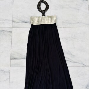 VTG Authentic Icon Dress Black Gold Cleopatra Embellished Long Knit Women  Large NWT - Etsy