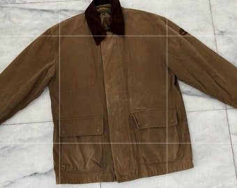 90’s timberland work jacket!! Vintage 90s Timberland Weathergear Leather Chore Field