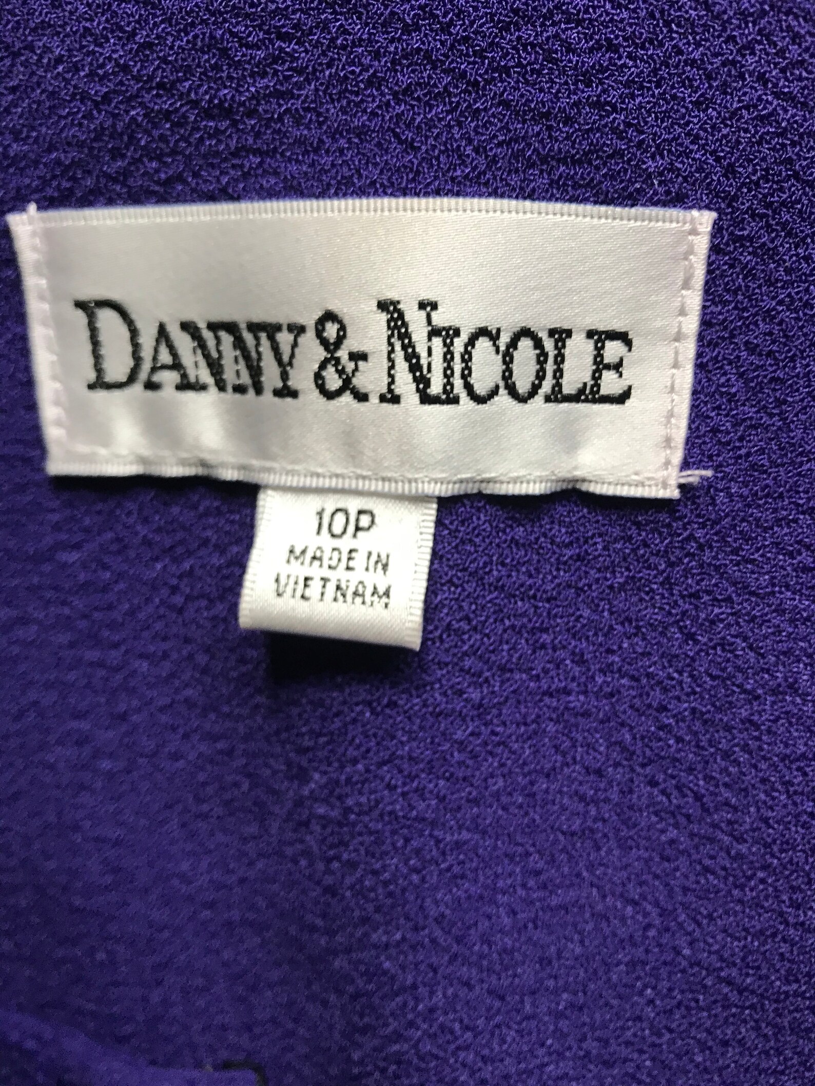 Danny & Nicole Purple Bolero Jacket, 90s Vintage Purple Cropped Jacket ...