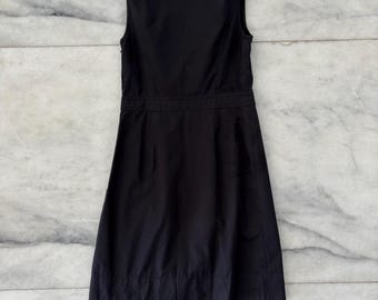 Vintage Ann Taylor LOFT Dress Black Cotton Ruffle Sleeveless Women 4P - Etsy