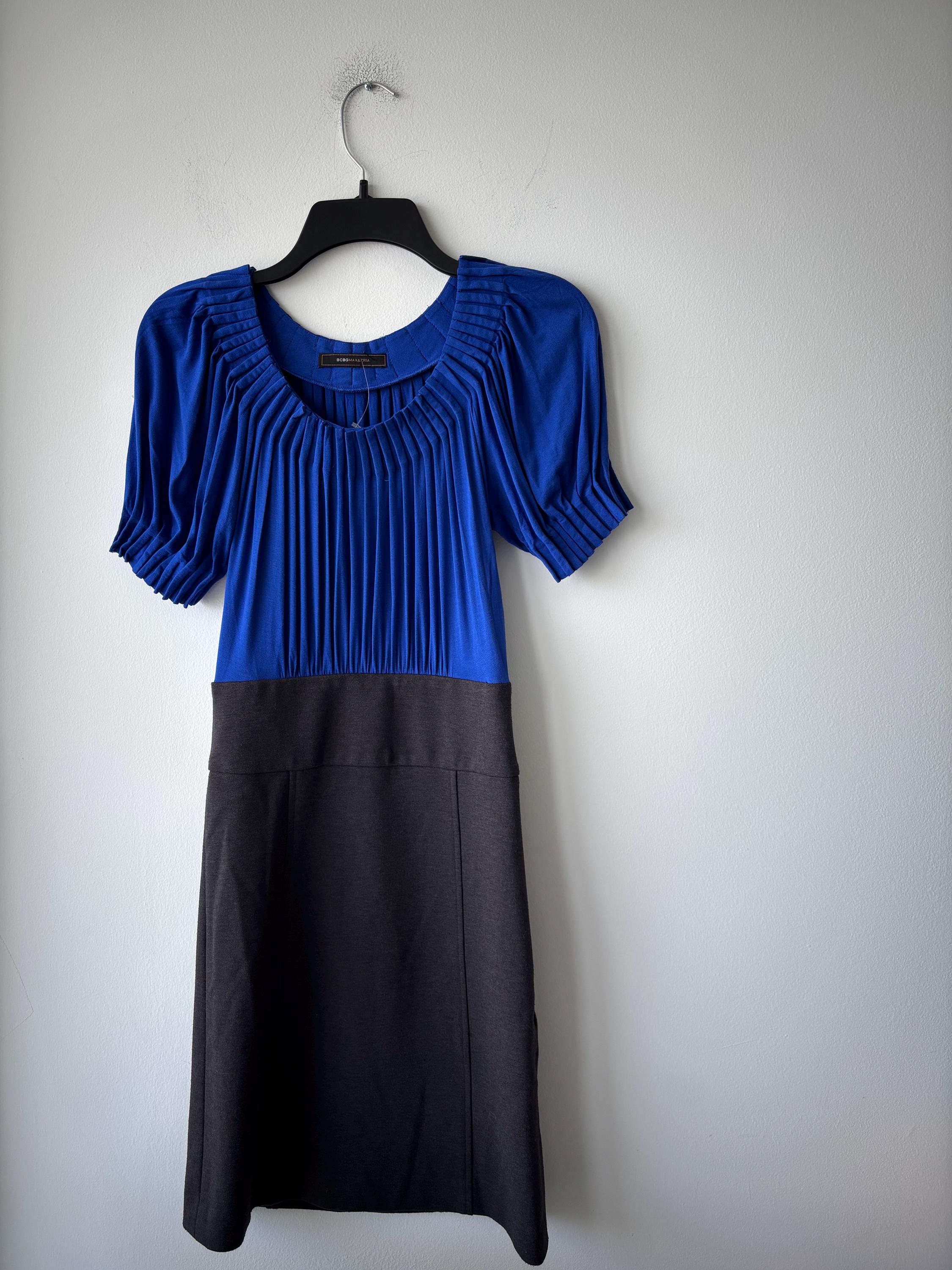 bcbgmaxazria dress blue BCBGMAXAZRIA Allure Blue Sequined Maxi Dress