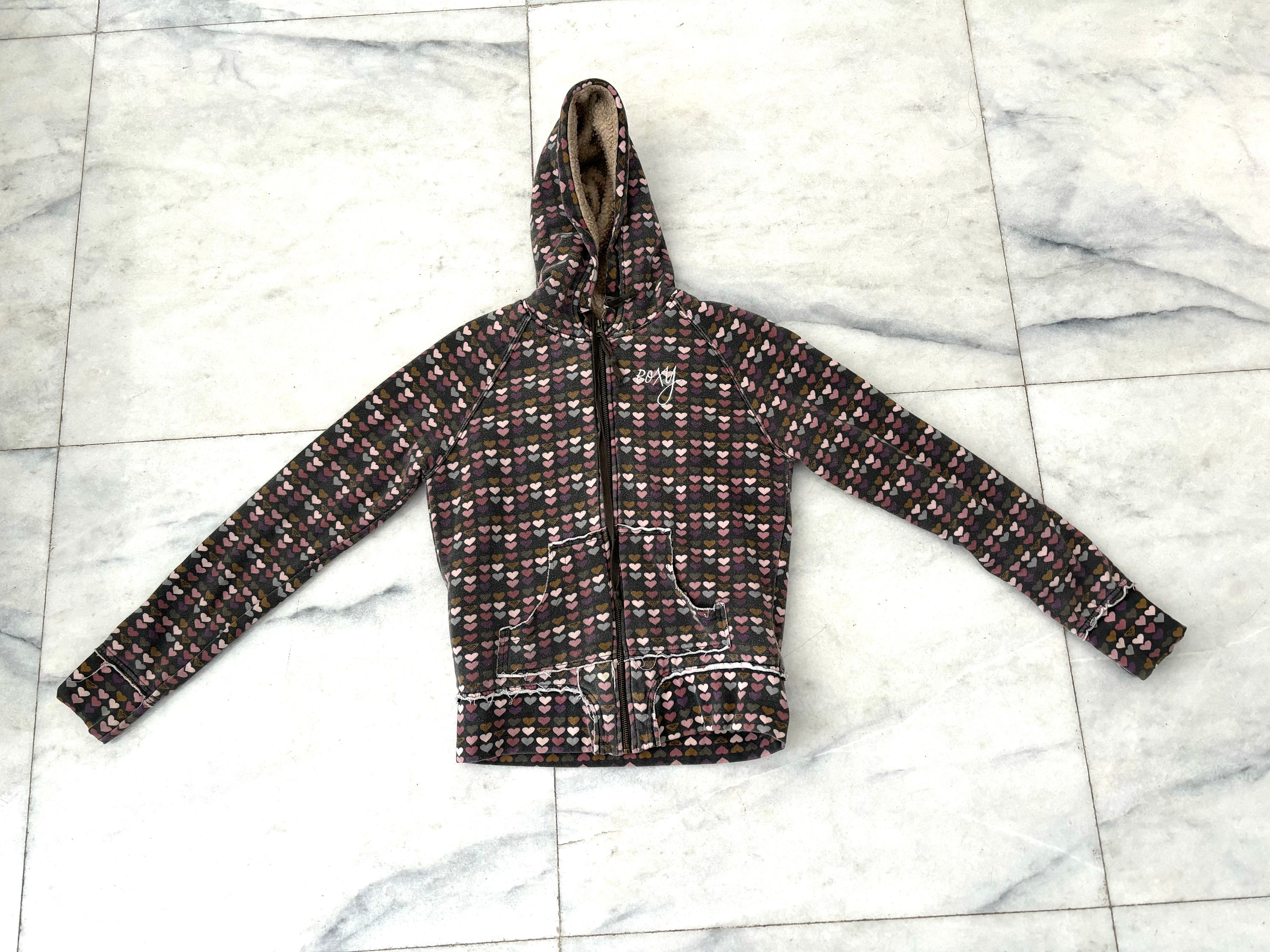 Y2K Roxy All Over Heart 90s Grunge Hoodie Size Medium - Etsy Y2K Roxy All Over Heart 90s Grunge Hoodie Size Medium - Etsy