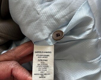Veste En Cuir Marron Garfield & Marks Taille 14 - Occasion En Très Bon état