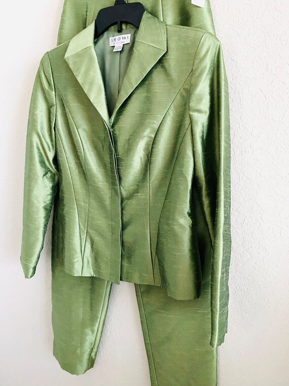 Shomi by Miller Shor Vintage Green 2 Piece Pants … - image 3
