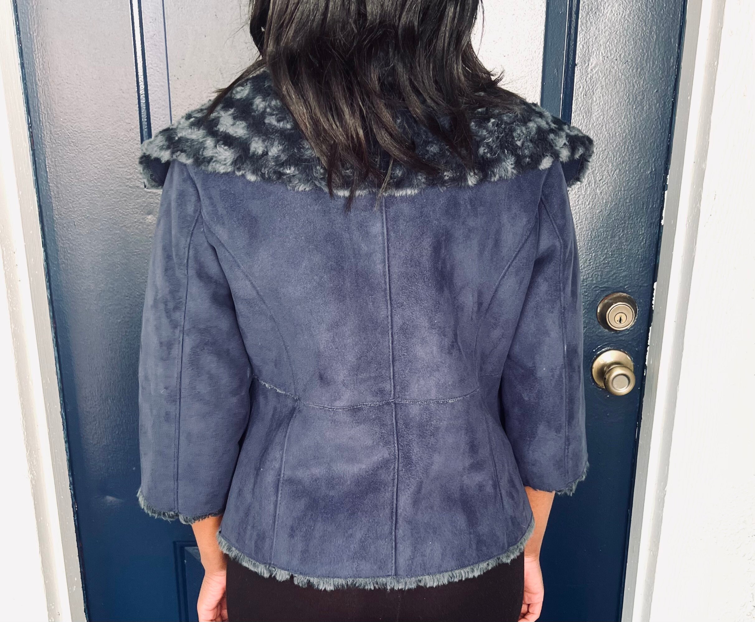 ジャケット・アウター 90s- intermezzo fake suede blouson Vintage 90's Suede Jacket - Size M - Etsy