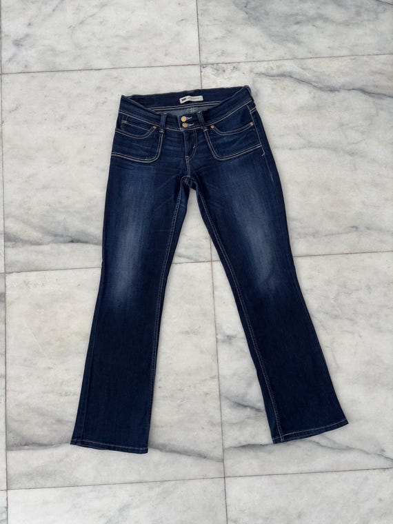 Y2K Levi's 524 Super Low Jeans Women's Bootcut Dark Wash Size