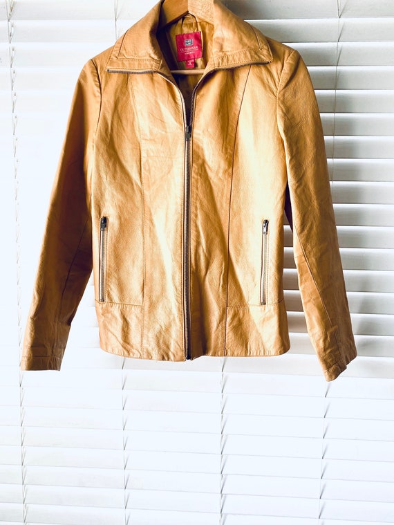 Vintage Faux Leather Tan