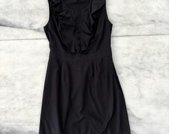 ann taylor loft black lace dress Ann Taylor LOFT Navy Floral Embroidered Long Sleeve Dress – SilkRoll main image 0