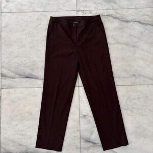 Vintage Jones New York Pants Brown Trouser Mid Rise Womens Size 10 Office Corpcore