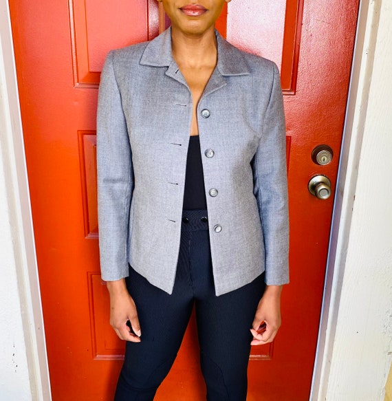petite wool blazer