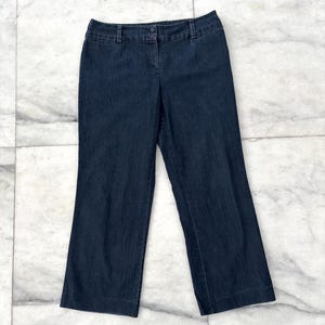 Vintage Focus 2000 Bootcut Jeans Mid Rise Dark Wash Women’s 14 Short See Below