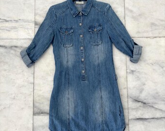 Vintage DKNY Jeans White Denim A- Line Dress Size 2 - Etsy Israel