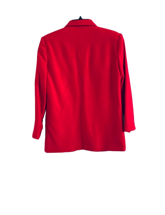 ジャケット・アウター [SullneArchives] 90s Wool Mode Blouson Savannah 90s Vintage Red 1 Button 100% Wool Blazer Size 4P