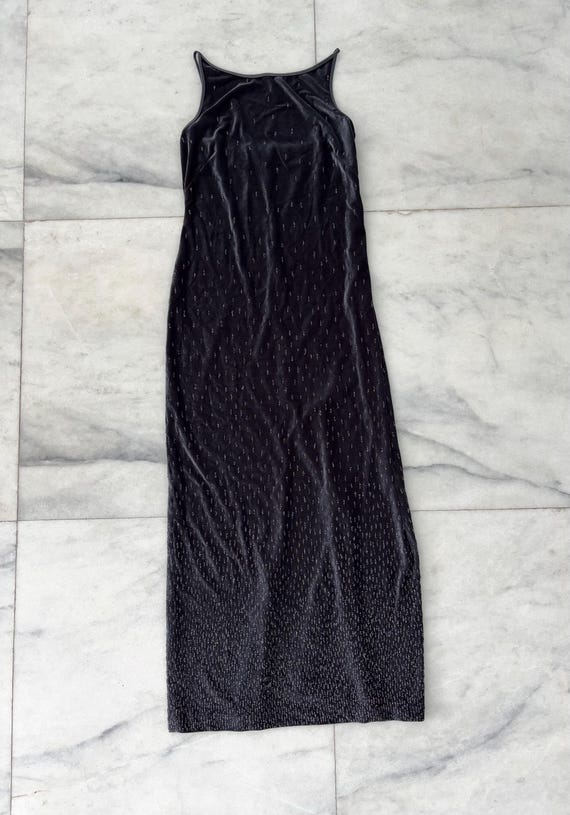 ann taylor loft evening dresses Ann Taylor Loft evening black a-line gown dress bead embellished thin straps 8