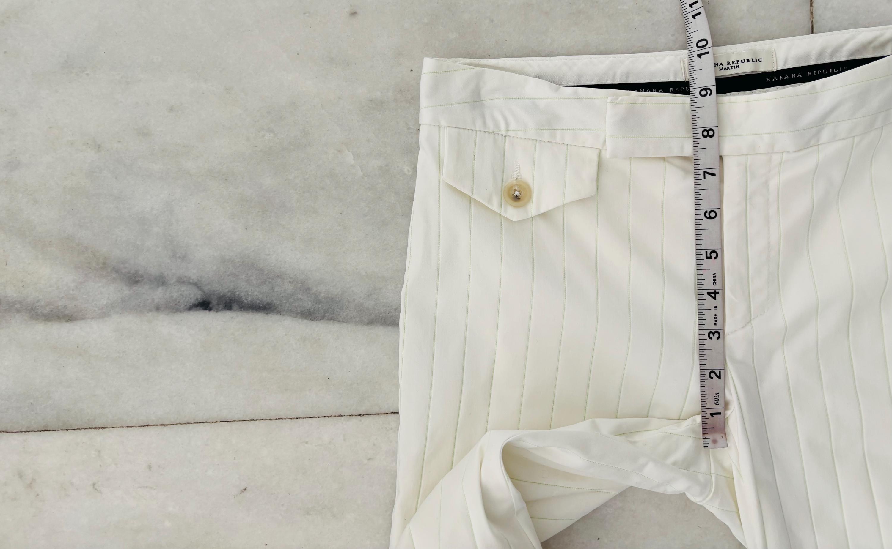 Pantalon Décontracté Banana Republic Taille 2 Gris - 100% Coton, Coupe Martin, Neuf Avec étiquette