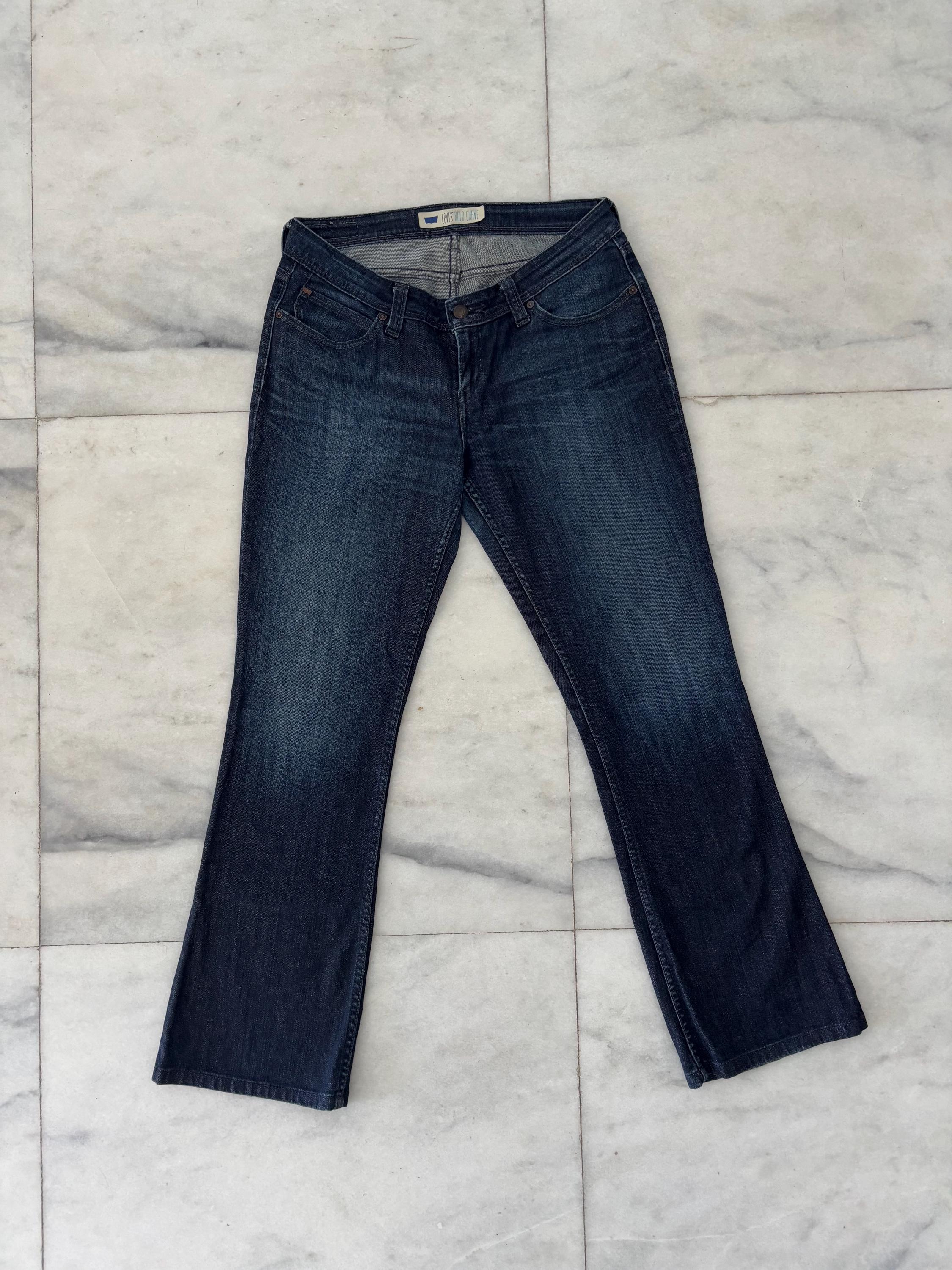 Y2K Levi's Jeans Bold Curve Women's Bootcut Dark Wash Size 13 Boho