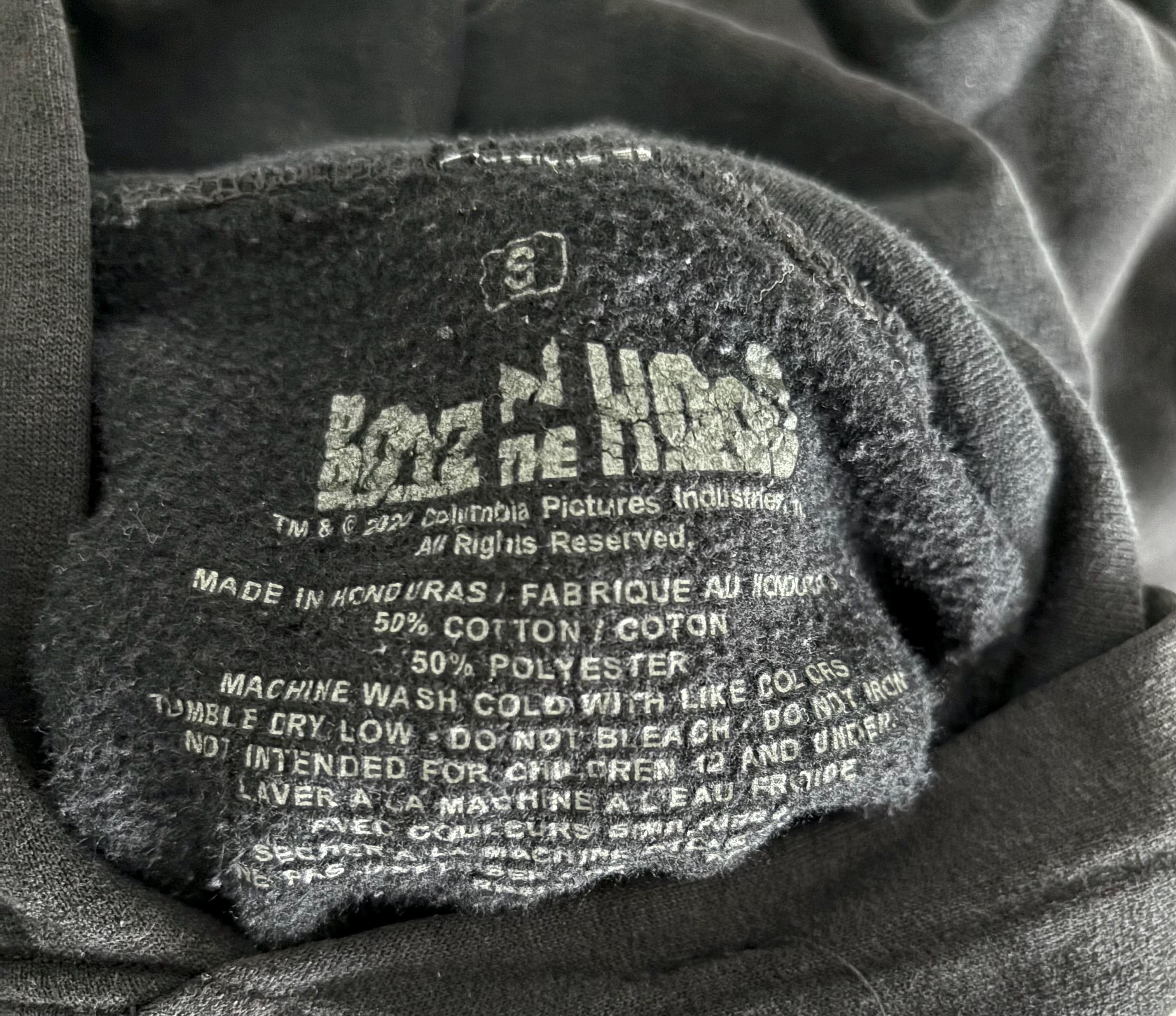 BOYZ N the HOOD Graphic Hoodie Black Fleece Kangaroo Pocket Mens S