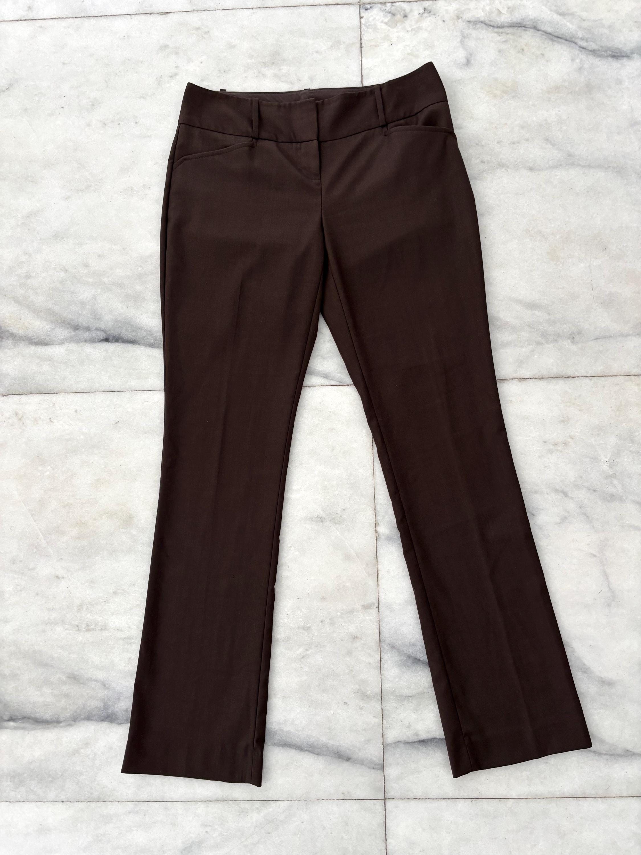Y2K Vintage The Limited Cassidy Fit Pants Brown Bootcut Low Rise Womens 4 Office Corpcore