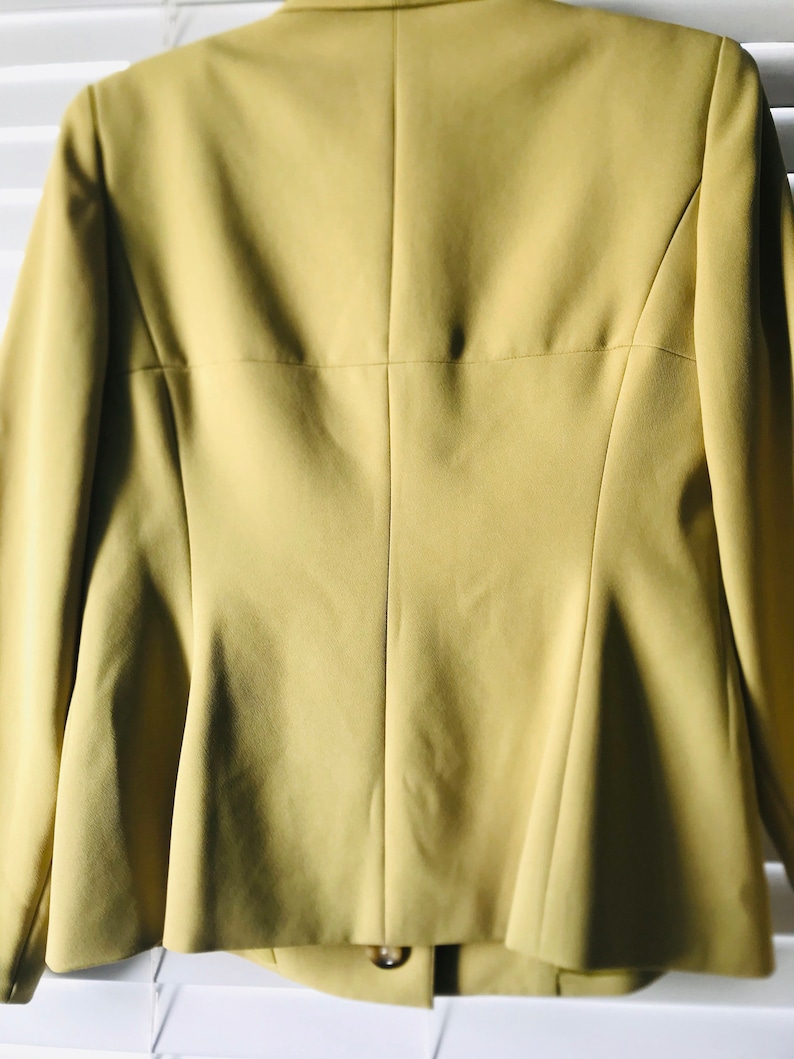 Vintage Suits and Jackets Kasper Womens Blazer Kasper Green Blazer Size 6 Petite 80s Vintage Green Suit Jacket