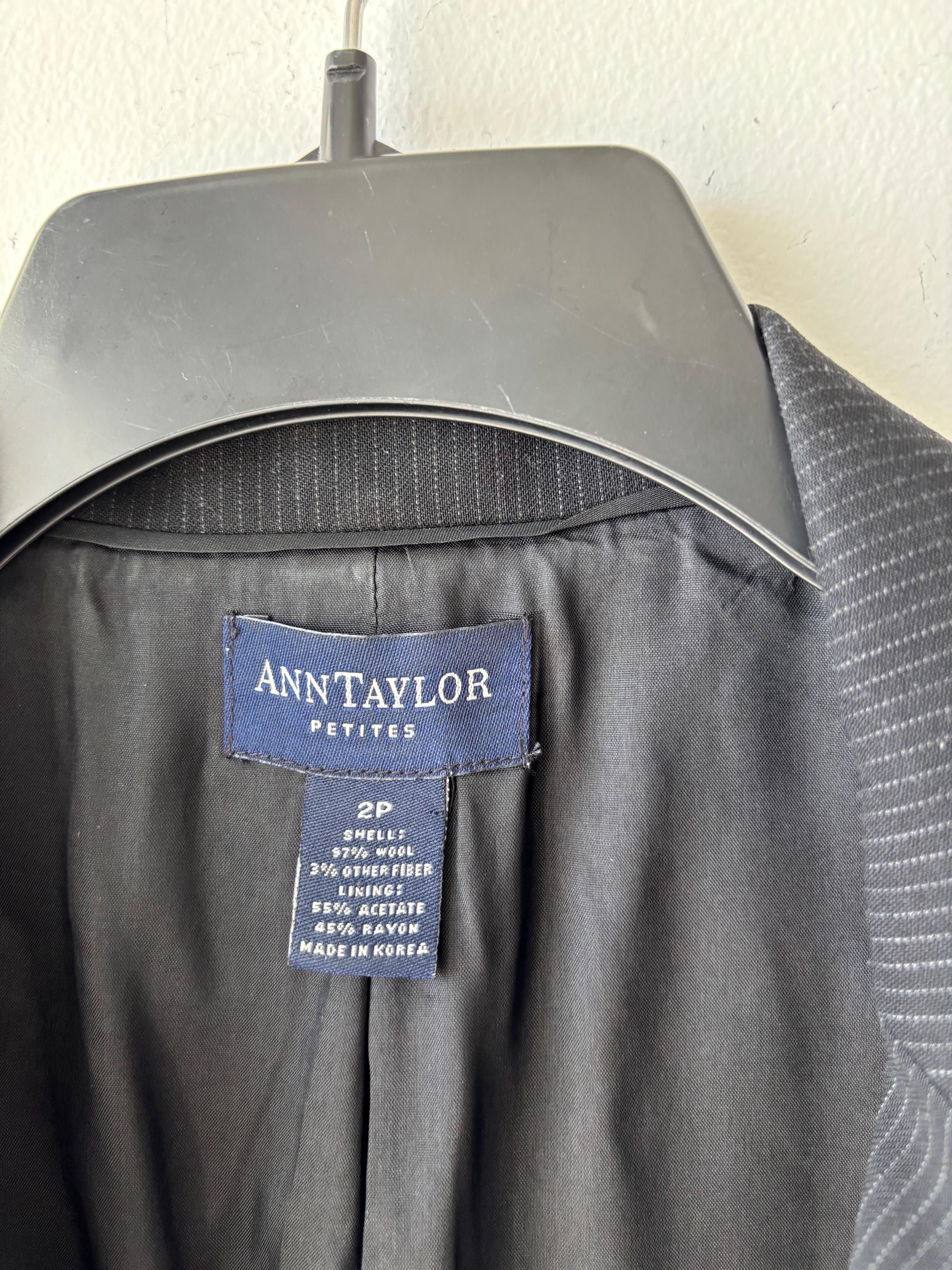 Blazer Femme Ann Taylor Taille 12 – Carrière, Marron, Doublé, 98% Laine (neuf Avec étiquettes)