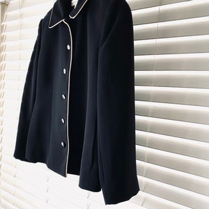 90s Casual Corner 5 Button Black Blazer image 10