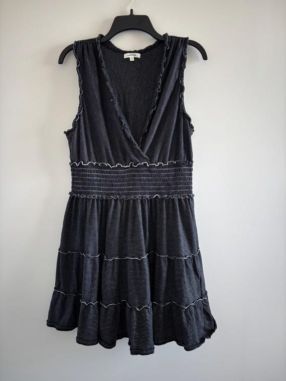 max studio dress black VTG White Stripe Smocked Broomstick Womens XL Boho Whimsigoth Y2K no:Z025349 on maxi dress offers Dresses | Classic Black Studio london Color:Dusty Rose