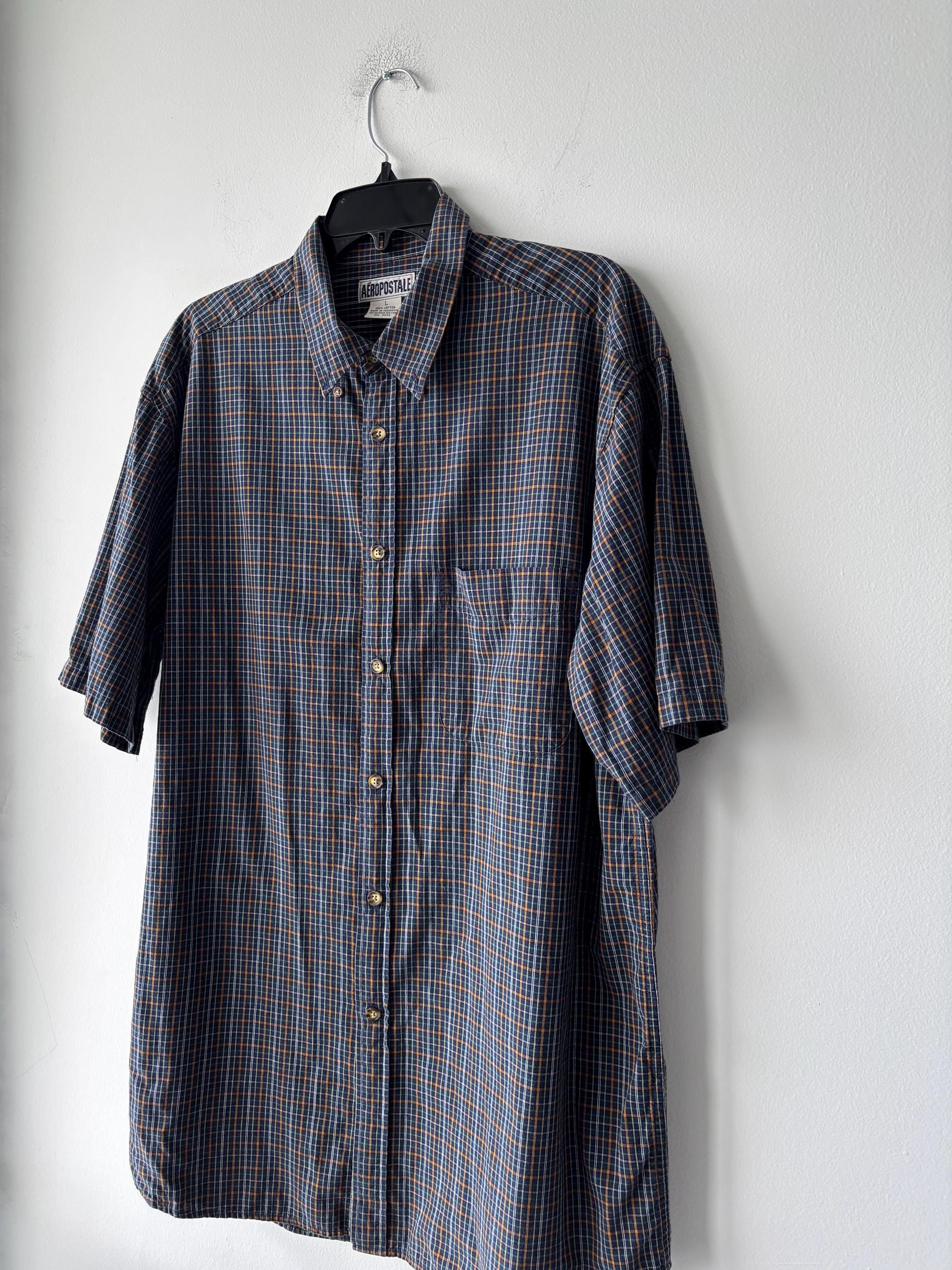Chemise Thermique Vintage Aeropostale Homme - Taille XS, Orange, Années 2000, état Parfait