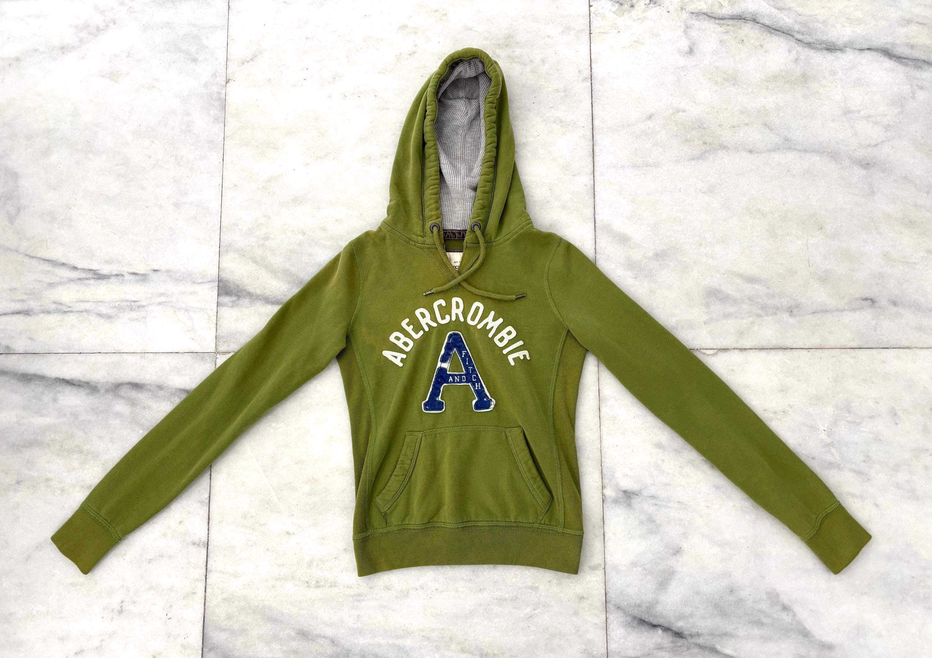 Abercrombie Y2K Vintage Brown Faux Fur Hooded Zip Up Jacket