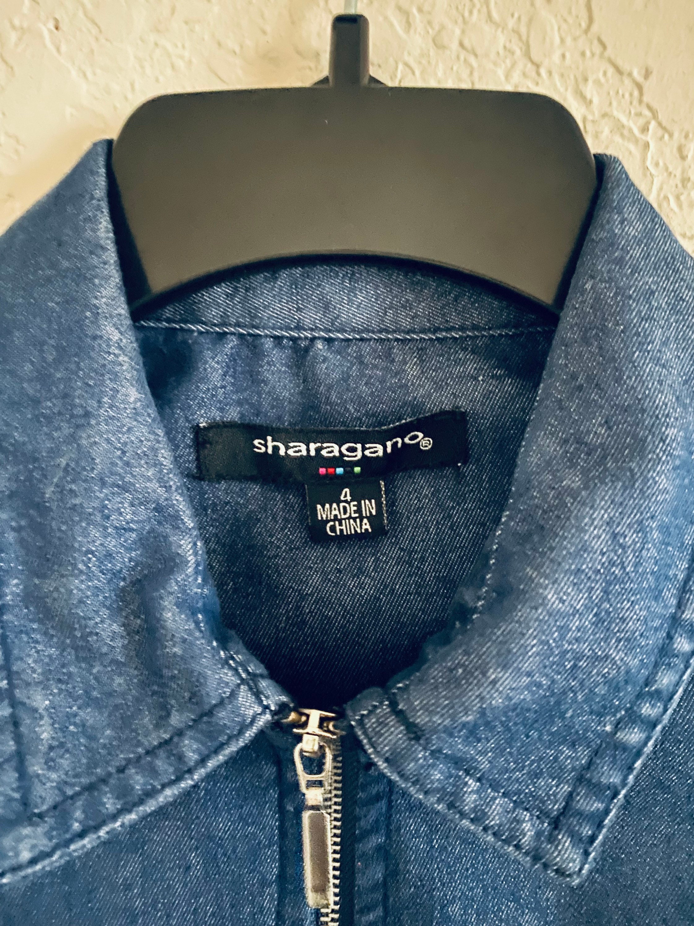 Sharagano denim dress cheap