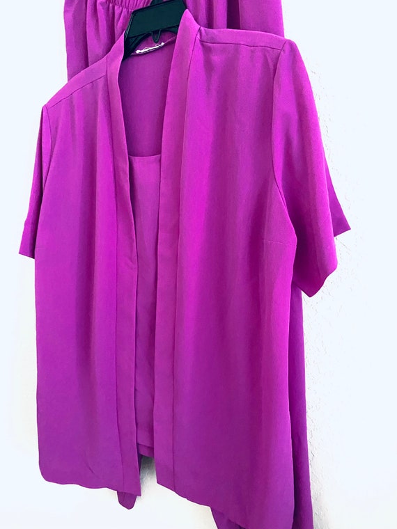 K.C. Studio Vintage Purple Chiffon 2 Piece Outfit… - image 3