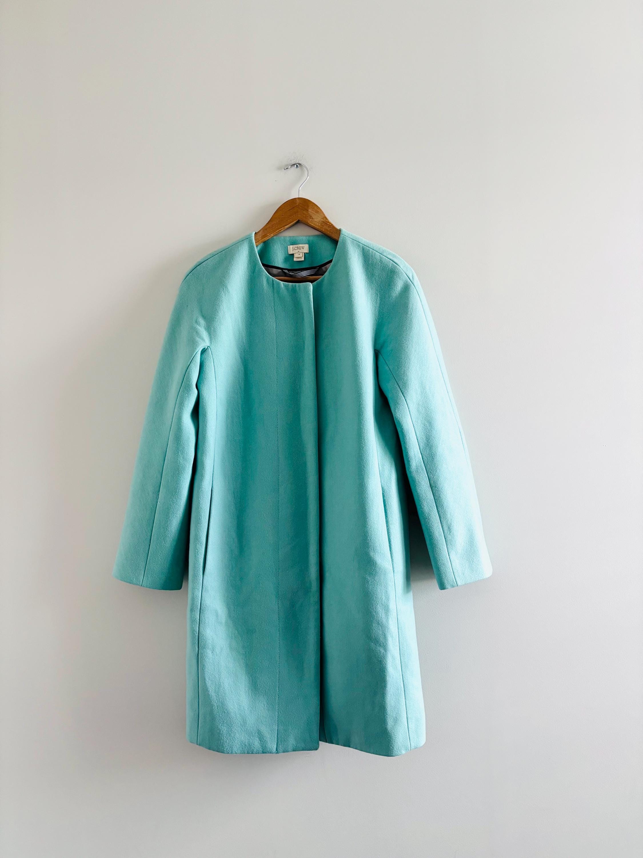 60s Collarless Coat - Etsy
