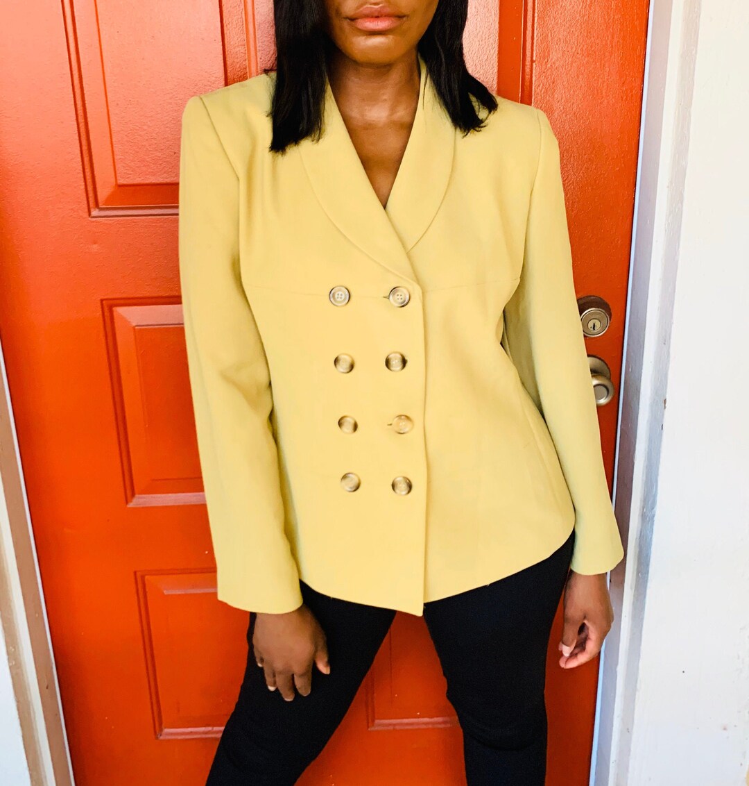 80s Vintage Green Suit Jacket Kasper Womens Blazer Etsy