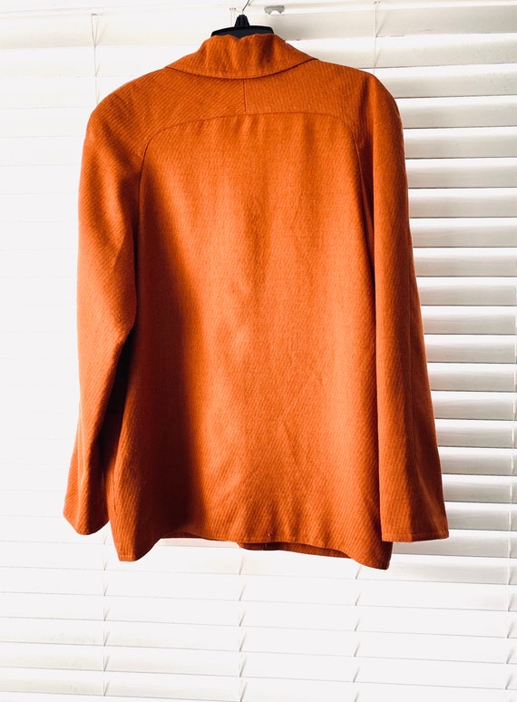 burnt orange peacoat