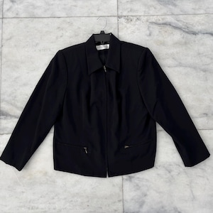ジャケット・アウター 00s Archive BLACK BARRETT Wool Jacket 3 Vintage Black Wool Jacket Womens - Etsy