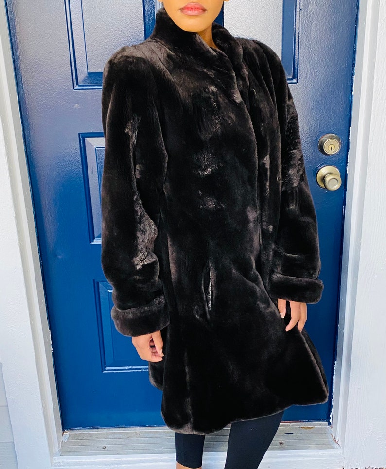 80s Donnybrook Brown Faux Fur Coat 80s Vintage Faux Fur Coat Etsy