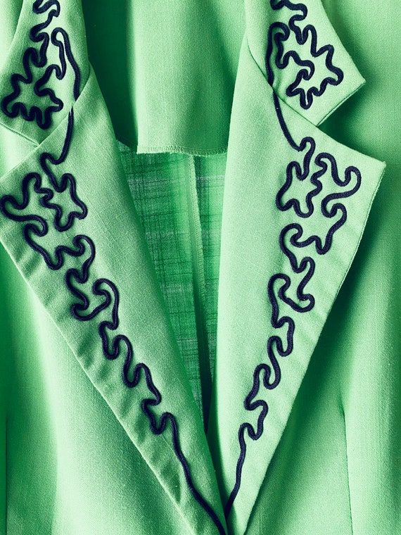 80s Harmony Design Lime Green Retro Blazer 80s Vi… - image 7